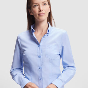 CAMISA OXFORD WOMAN 70% algodão / 30% poliéster, tecido Oxford, 140 g/m²