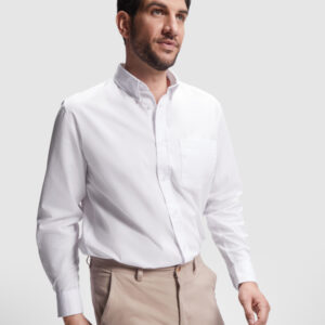 CAMISA AIFOS L/S 65% poliéster / 35% algodão, popelina, 130 g/m²