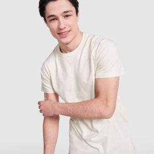 T-SHIRT STAFFORD 100% algodão, malha simples, 190 g/m². Cor cinza mesclado (58): 85% algodão / 15% viscose.